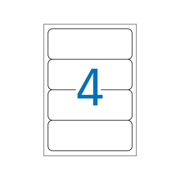 Apli Etiquetas Adhesivas 190x61 mm Inkjet-Láser C-Romos 4 X 10H Blanco Apli Etiquetas Adhesivas 190x61 mm Inkjet-Láser C-Romos 4 X 10H Blanco