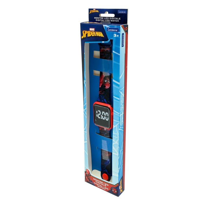 Lexibook Reloj Digital LED Spider-Man DMW060SP Marvel para Niños +3 Años 6