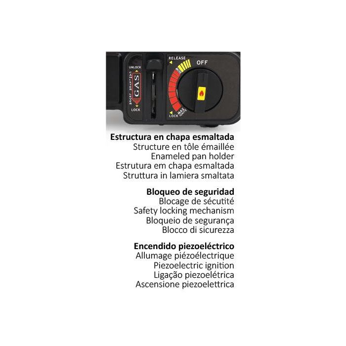 Algon Bbq Hornillo de Gas Portátil con Parrilla 43x28x11.2 cm – Ideal para Camping y Barbacoas al Aire Libre 3