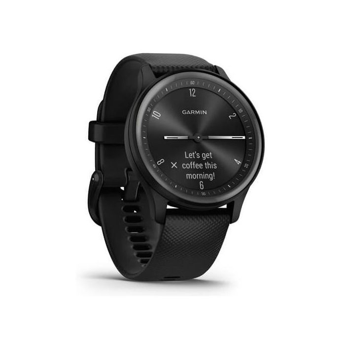 Garmin Vivomove Sport - Reloj inteligente híbrido con manecillas, pantalla táctil y funciones conectadas - Negro pizarra 2