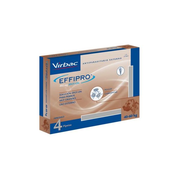 Virbac Effipro Spot On Perro 40-60 kg 4 Pipetas