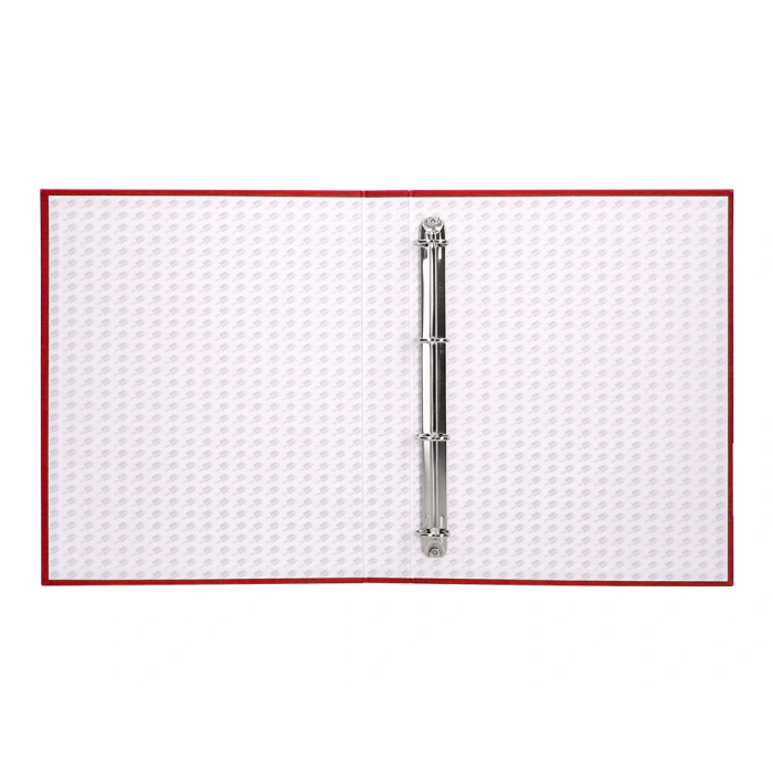 Liderpapel Carpeta de 4 anillas 25mm Folio Cartón Forrado Color Rojo 6