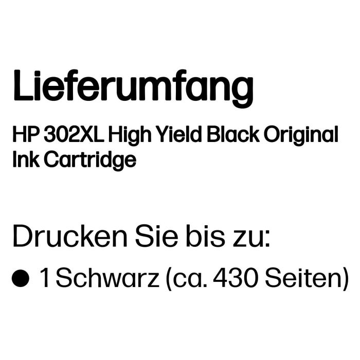 Hp Tinta Negro Officejet 3830,3832 All-In-One Nº 302 XL 1