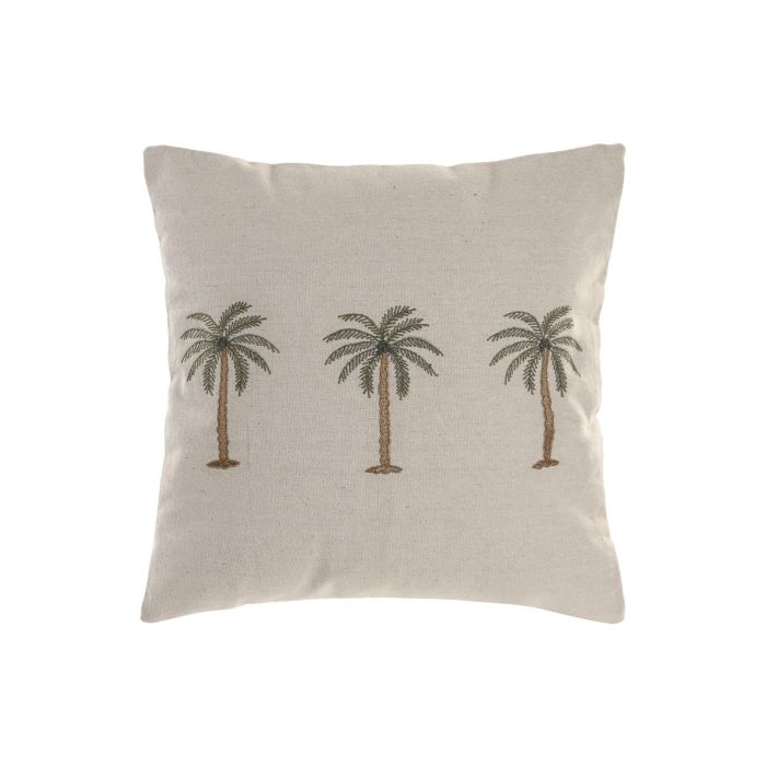 DKD Home Decor India 24 Cojin Boho Beige Verde 45 x 45 cm (2 Unidades)