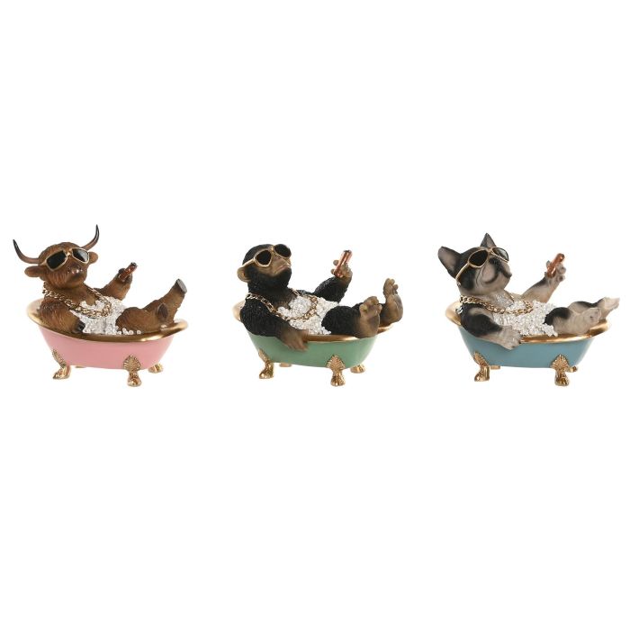 Figura Moderno DKD Home Decor Multicolor Negro 14.5 x 15.5 x 20 cm (3 Unidades) 0 Figura Moderno DKD Home Decor Multicolor Negro 14.5 x 15.5 x 20 cm (3 Unidades) 0