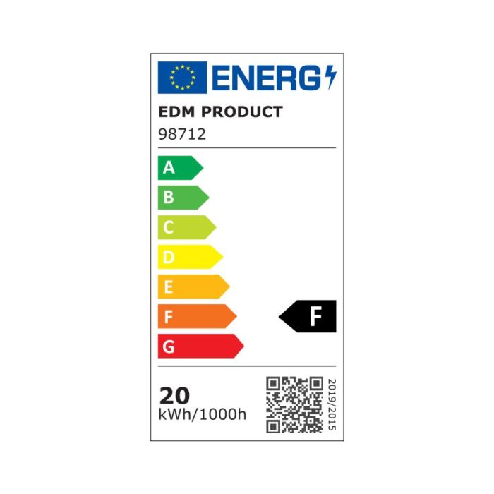 Bombilla standard led e27 20w 2100lm 4000k luz dia ø6,5x12,4cm edm 1