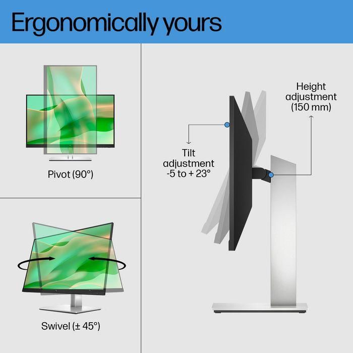 HP 60.5cm (23.8") Full HD 1920 x 1080 IPS, 16:9, 250cd/m², 5ms, 178°/178°, 1000:1 3 HP 60.5cm (23.8") Full HD 1920 x 1080 IPS, 16:9, 250cd/m², 5ms, 178°/178°, 1000:1 3