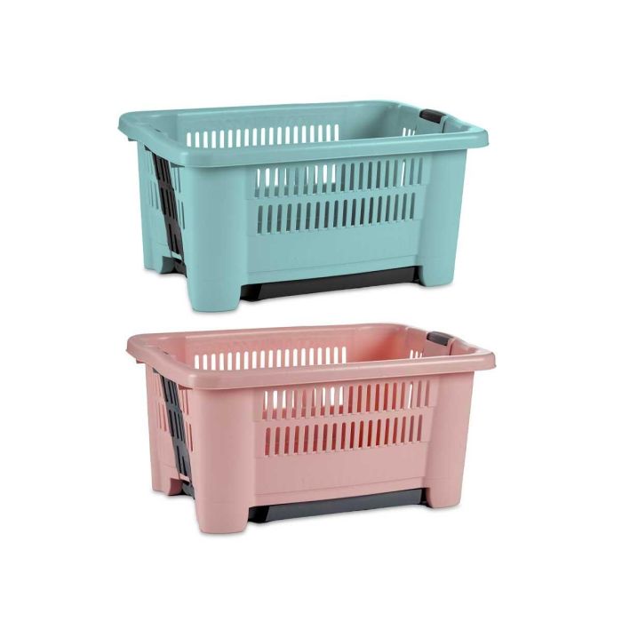 Cesta Ropa Patas Plegables Surtidos Col Rosa Verde Kipit 39X58CM (8 Unidades) 1 Cesta Ropa Patas Plegables Surtidos Col Rosa Verde Kipit 39X58CM (8 Unidades) 1