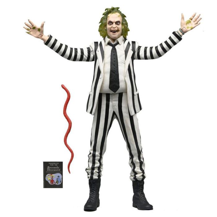 Neca Figura de Acción Beetlejuice Traje a Rayas Blanco y Negro 18 cm 0 Neca Figura de Acción Beetlejuice Traje a Rayas Blanco y Negro 18 cm 0