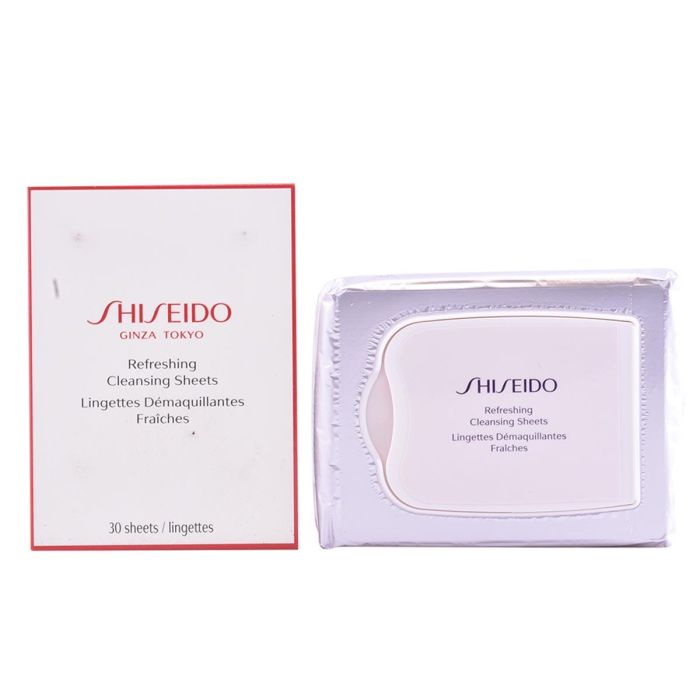Shiseido Toallitas Desmaquillantes Refrescantes Limpiadoras, 30 Unidades