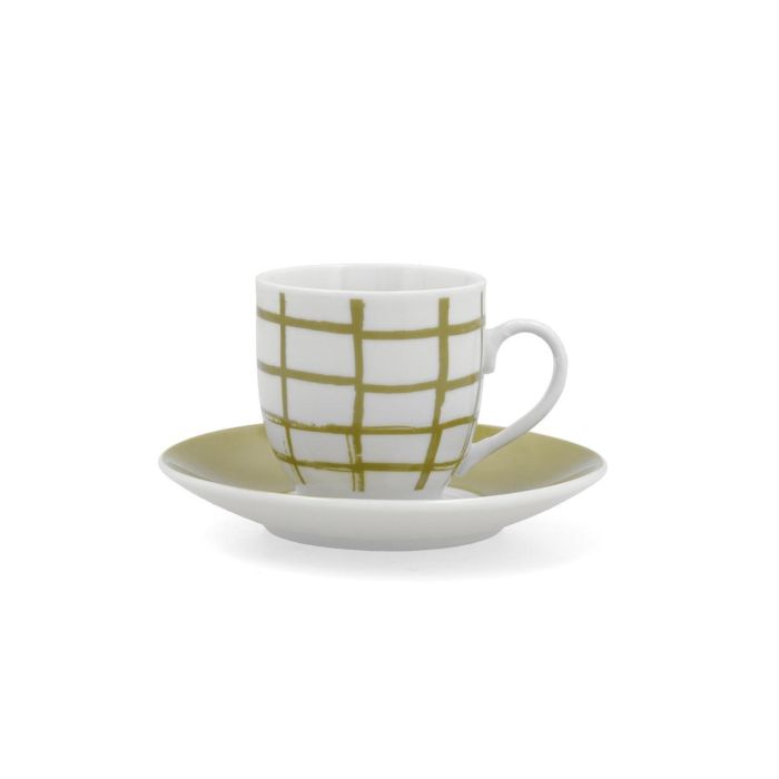 Set 6 Tazas con Plato Porcelana Kansas Quid 9 cL 0 Set 6 Tazas con Plato Porcelana Kansas Quid 9 cL 0