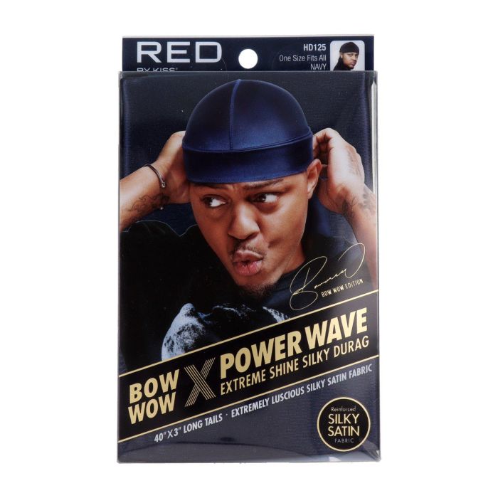 Red Kiss Power Wave Extreme Silky Durag Navy - Capa de Cabello