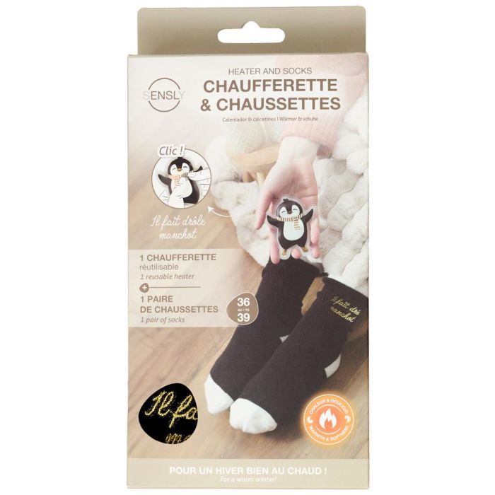 Sensly Calentador de Manos Reutilizable y Calcetines de Gato, Corazón o Pingüino - Modelos Surtidos 6