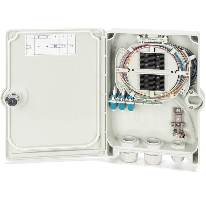 DIGITUS FTTH Box bestückt OS2 12Fasern LC/PC 4