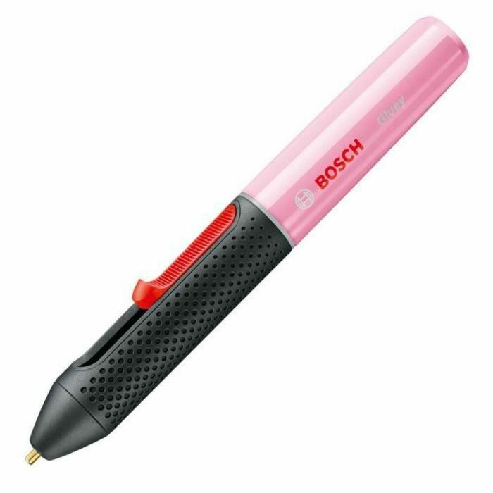 Bosch Pistola de pegamento Gluey Cupcake Pink compacta, versátil para bricolaje, reparaciones y creaciones en madera, cartón, vidrio.