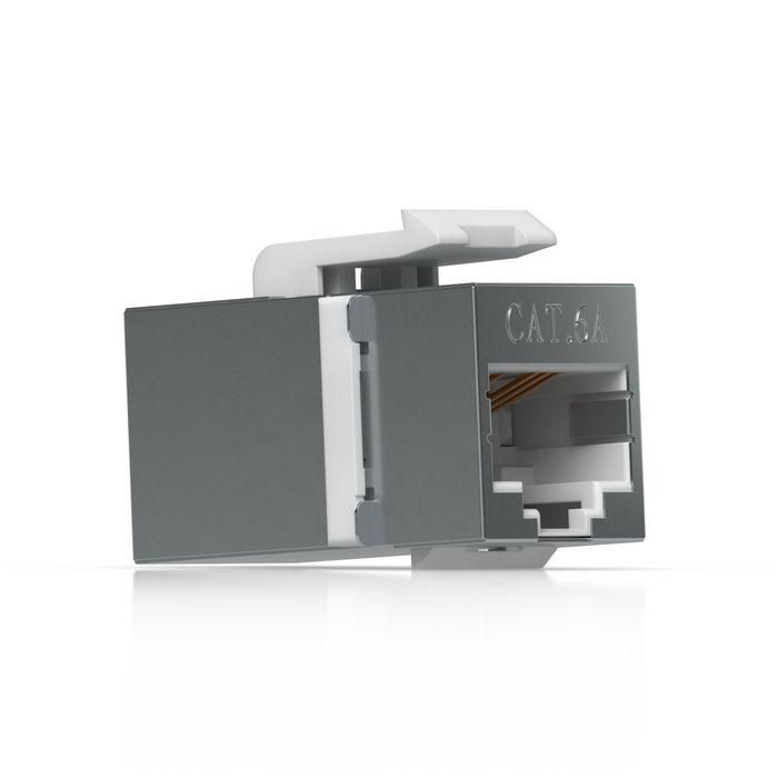 Ubiquiti Acoplador Keystone Cat6A Pass-through para Cables Ethernet Pre-terminados, Conector de Acero Inoxidable - Pack de 12 4 Ubiquiti Acoplador Keystone Cat6A Pass-through para Cables Ethernet Pre-terminados, Conector de Acero Inoxidable - Pack de 12 4
