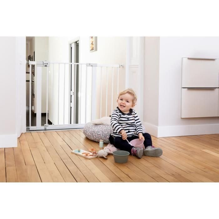 Safety 1st Barrera de Seguridad para Niños Easy Close de Presión SecurTech, Metal Blanco 73-80 cm 1 Safety 1st Barrera de Seguridad para Niños Easy Close de Presión SecurTech, Metal Blanco 73-80 cm 1