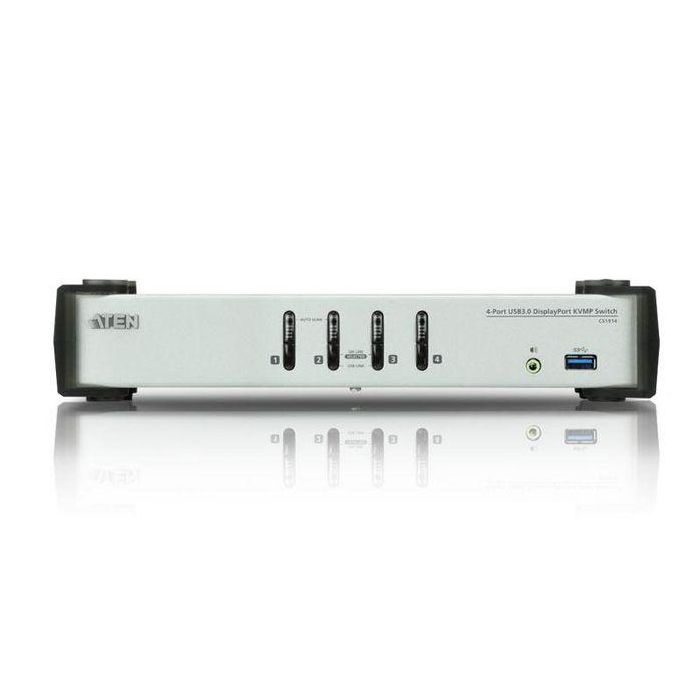 Aten CS1914 Interruptor KVM USB y DisplayPort 3840x2160 Pixeles Negro y Gris 2