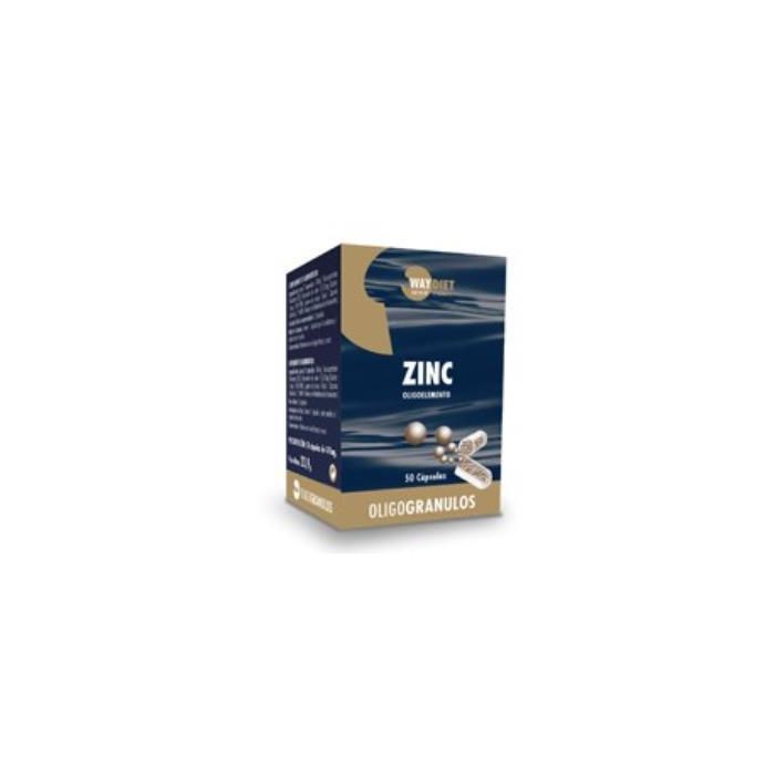 WAYDIET NATURAL PRODUCTS Zinc Oligogranulos 50 Cápsulas. Contribuye al metabolismo normal de proteínas, hidratos y grasas.