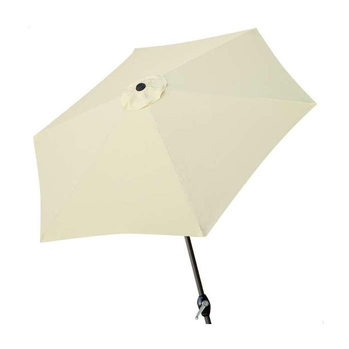 Parasol terraza 300 cm con chimenea y mástil de aluminio 3,8 cm color crema Parasol terraza 300 cm con chimenea y mástil de aluminio 3,8 cm color crema