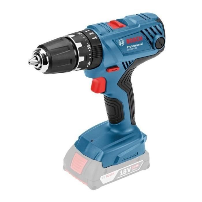Bosch Professional GSB 18V Percusión Drill + 82 Accesorios de selección y clic 1