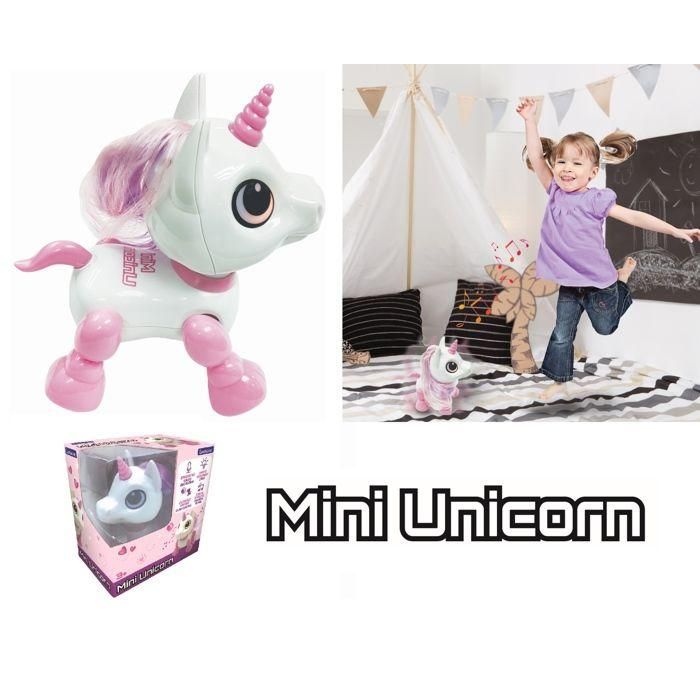 Power Unicorn Mini - Robot unicornio con efectos de luz y sonido, control de clic manual, repetición 3 Power Unicorn Mini - Robot unicornio con efectos de luz y sonido, control de clic manual, repetición 3