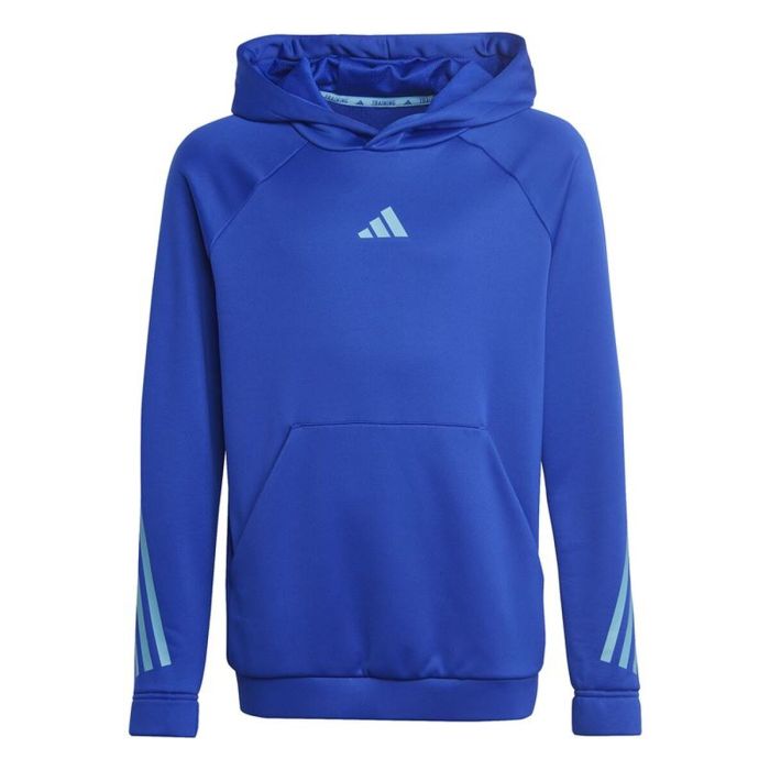 Sudadera Infantil Adidas Train Icons Aeroready Azul 1