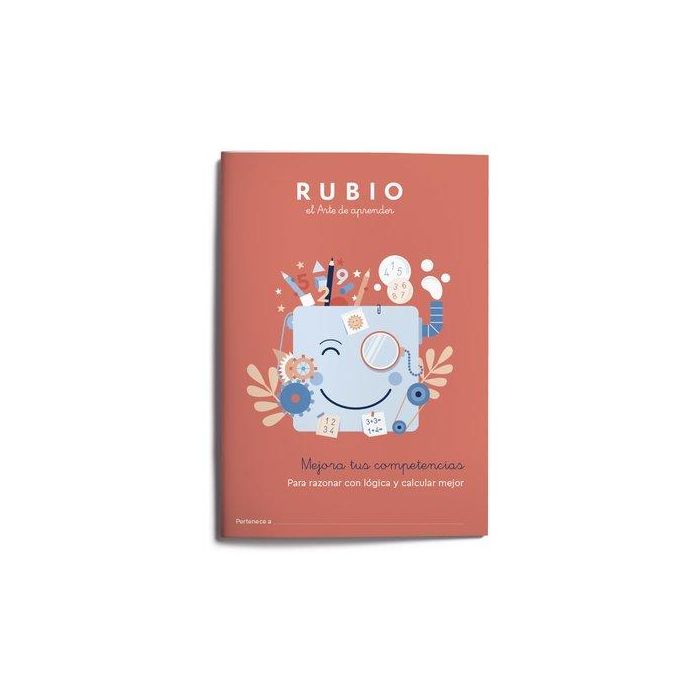 Cuaderno Rubio A4 Mejora Tus Competencias Para Razonar Con Logica Y Calcular Mejor (7-8 Años) (Set de 5)