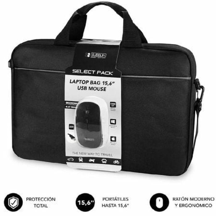 Maletín para Portátil Subblim SUB-LB-2SP0001 Negro 15,6" 1 Maletín para Portátil Subblim SUB-LB-2SP0001 Negro 15,6" 1