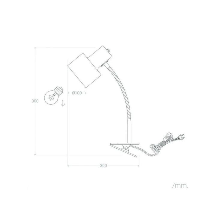 Secunderabad Lámpara Flexo Escritorio Mesa Acero con Pinza para Oficina y Estudio, Compatible Bombilla LED E27, SKD-T1004 8 Secunderabad Lámpara Flexo Escritorio Mesa Acero con Pinza para Oficina y Estudio, Compatible Bombilla LED E27, SKD-T1004 8