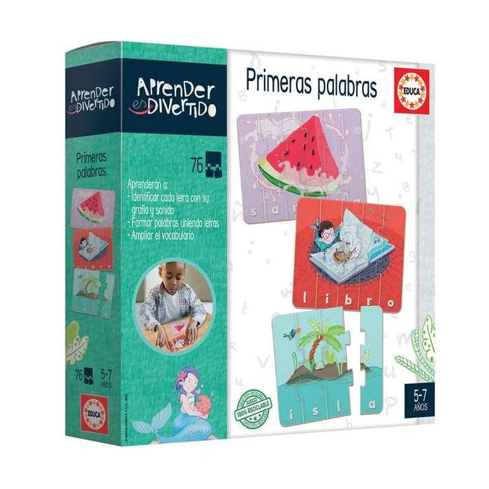 Educa Juego Aprender es Divertido Primeras Palabras para Niños de 5 a 7 Años en Español e Inglés 0 Educa Juego Aprender es Divertido Primeras Palabras para Niños de 5 a 7 Años en Español e Inglés 0