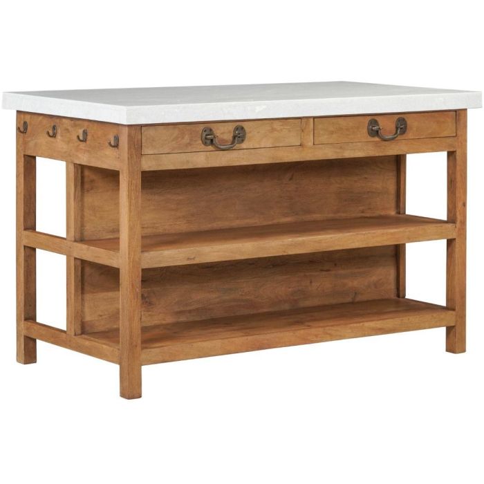 Isla Cocina Cottage DKD Home Decor Marron Blanco 77 x 92 x 147 cm 0 Isla Cocina Cottage DKD Home Decor Marron Blanco 77 x 92 x 147 cm 0