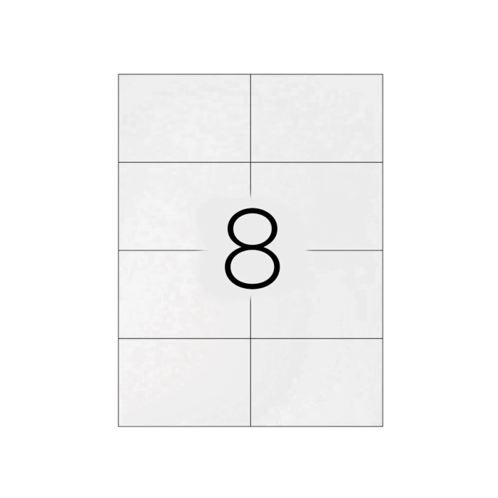 Q-connect Etiqueta Adhesiva KF10659 105x74 mm para Impresora Ink-jet, Láser y Fotocopiadora, Caja 100 Hojas DIN A4 3