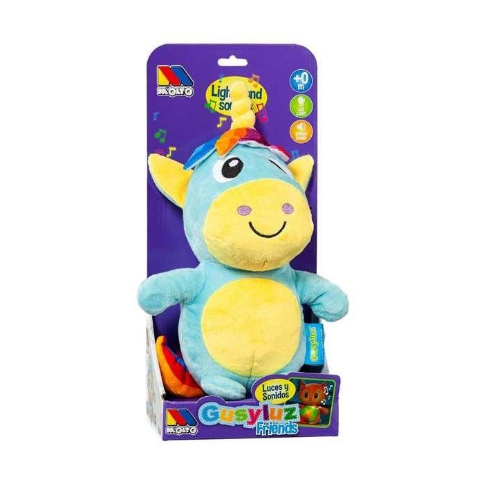 Gusyluz unicornio con luz y sonido 24 cm Gusyluz unicornio con luz y sonido 24 cm