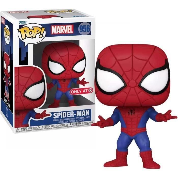 Funko Pop! 58871 Figura Coleccionable Spiderman Serie Animada Clásica Marvel Edición Especial 9 cm