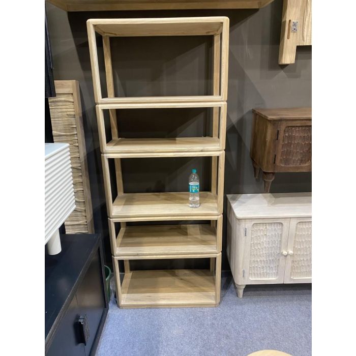 DKD Home Decor Estanteria Scandi Natural 40 x 200 x 80 cm 1