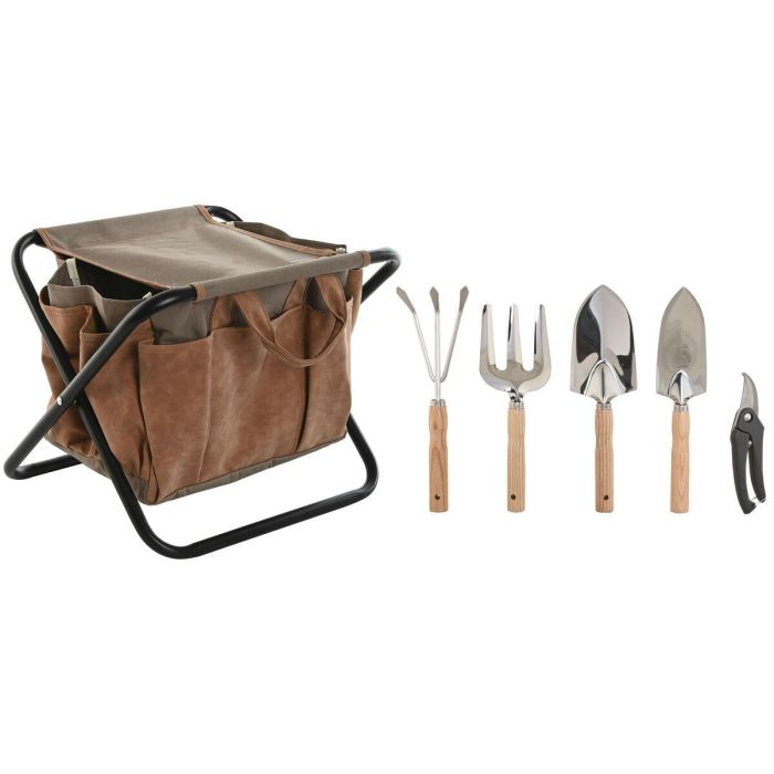 Utensilios Terraza Y Jardin DKD Home Decor Marron 45 x 45 x 45 cm Set de 8