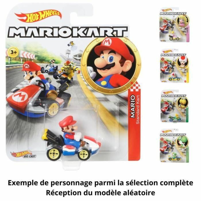 Hot Wheels GBG25 - Vehículo Mario Kart - Coche pequeño - 3 años y más - Modelo aleatorio 3