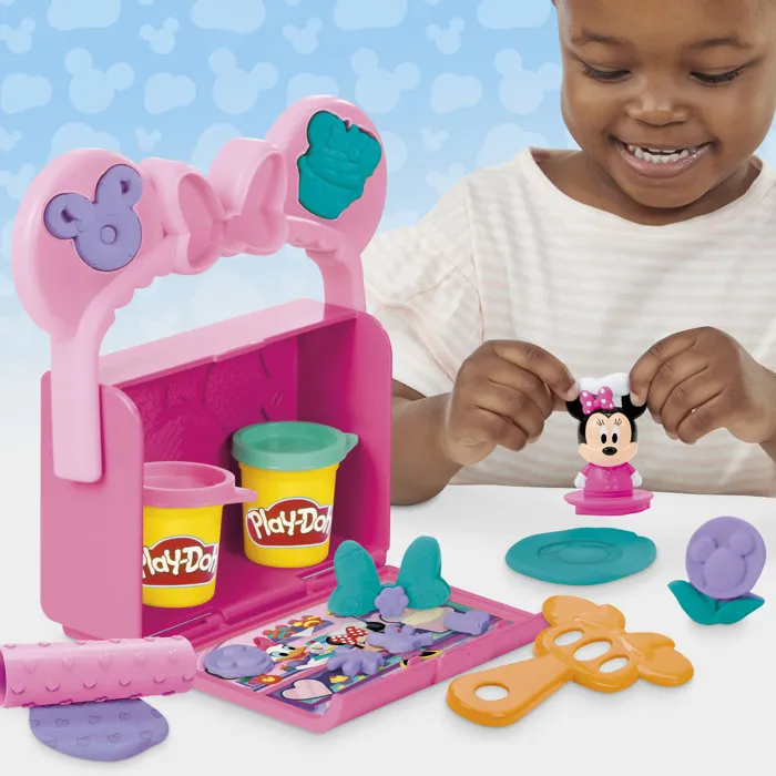 Play-Doh Plastilina Play Doh Disney Junior My Baking con Minnie y Mickey Mouse, Juego Creativo Actividades Preescolar para Niños 2 Años, HASG31085X0