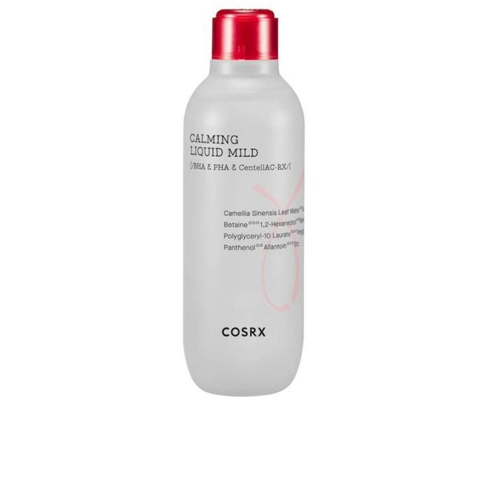 COSRX CALMING LIQUID MILD Tónico Facial Vegano para Acné, Poros, Piel Irritada con Centella Asiática y Árbol de Té 125 ml