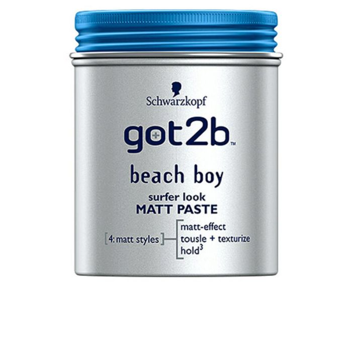 Crema Moldeadora Schwarzkopf Got2b Beach Boy Mate (100 ml)