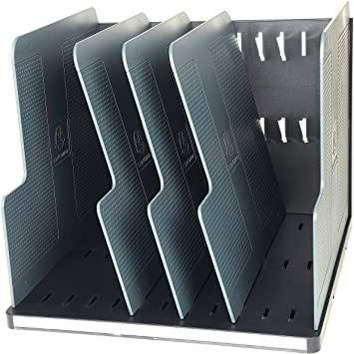 Clasificador de Documentos Exacompta Modulotop Ecoblack Vertical Negro Gris A4 A4+ 30 x 28,8 x 25,5 cm