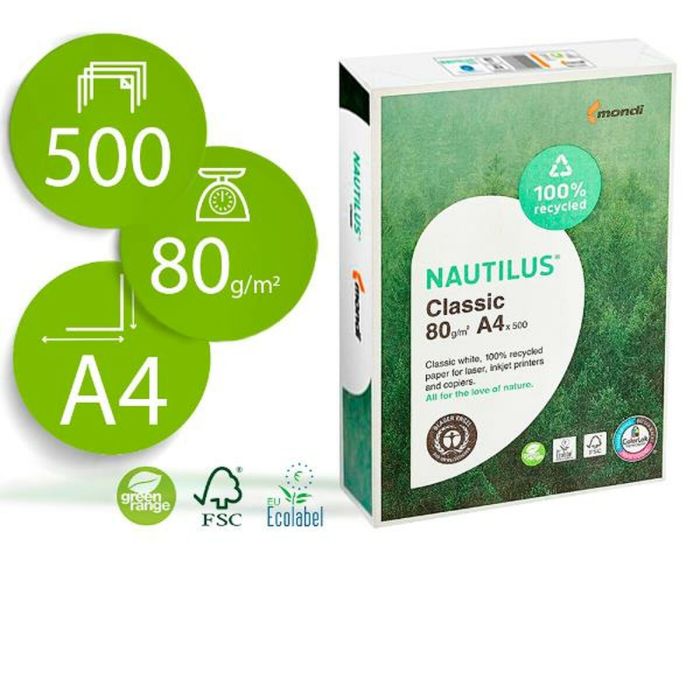 Papel para Imprimir Nautilus NT-80-A4 A4 2