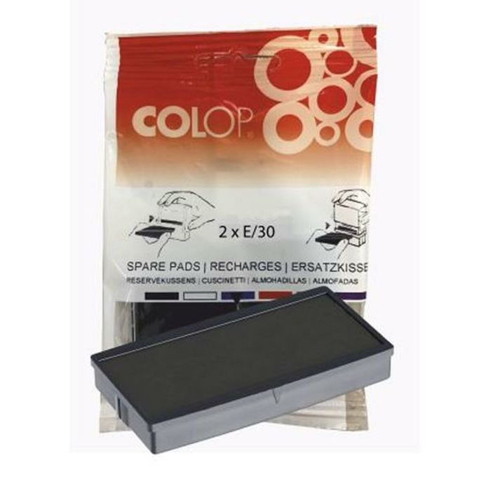 Colop Almohadilla E-30 Negro Blister -2U-