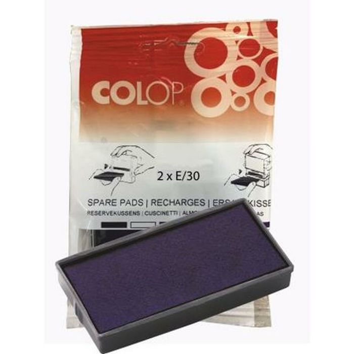 Colop Almohadilla E-30 Azul Blister -2U-