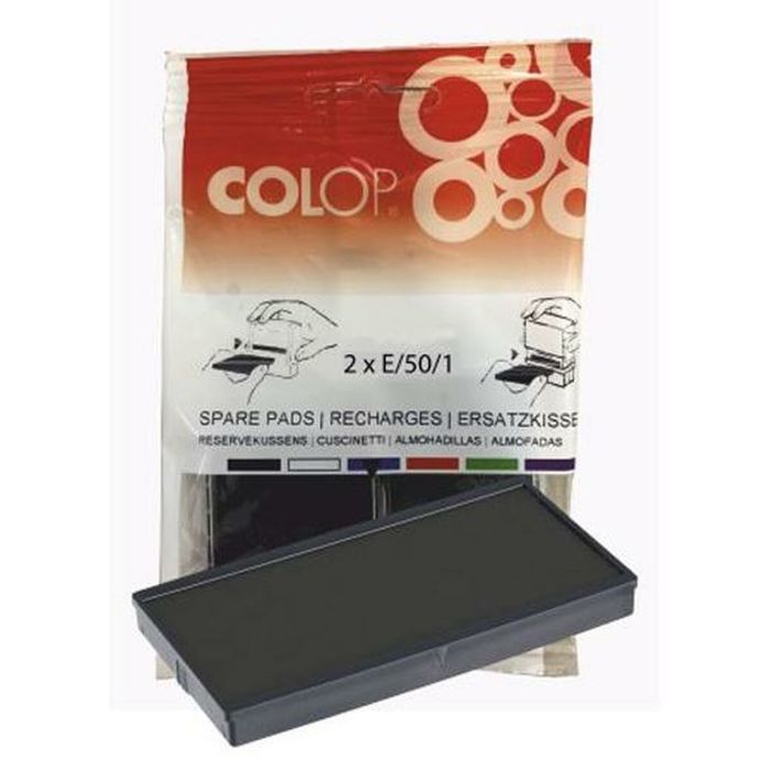 Colop Almohadilla E-50-1 Negro Blister -2U-