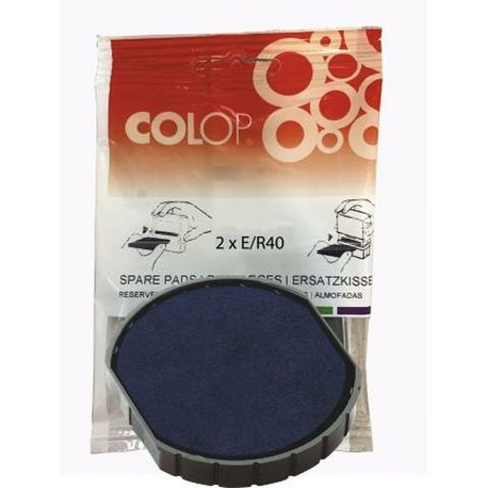 Colop Almohadilla E-R40 Azul Blister -2U-