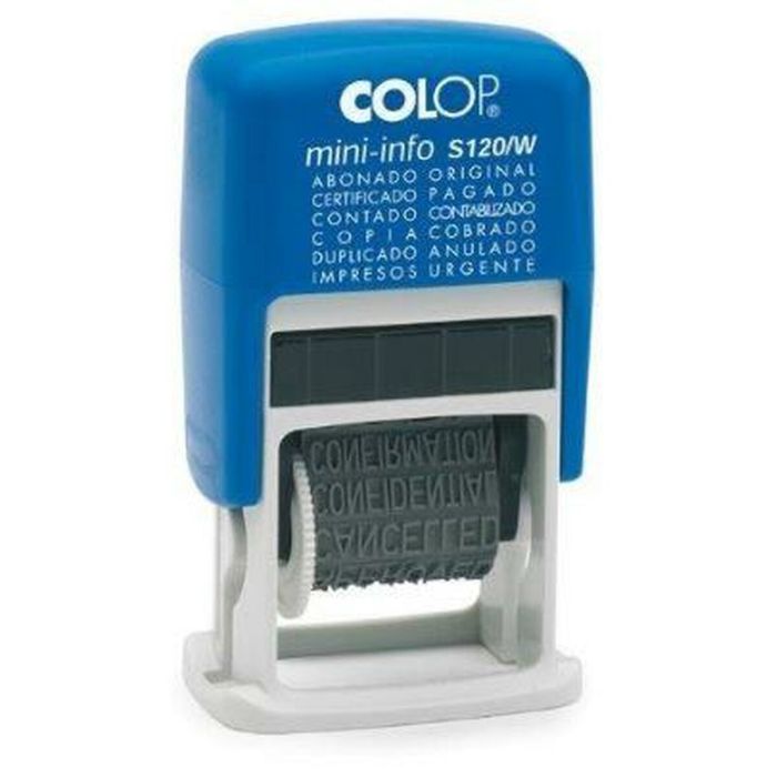 Colop Sello Printer S120-W 4 mm Formula Español Azul-Negro