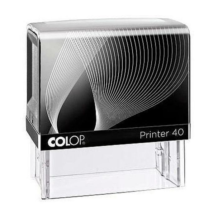 Colop Printer 40 gr7 23x59 mm Negro-Negro No Incluye Placa De Texto Personalizada