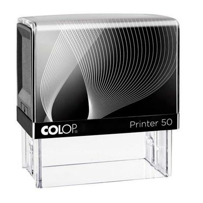 Colop printer 50 g7 30x69mm negro/negro no incluye placa de texto personalizada